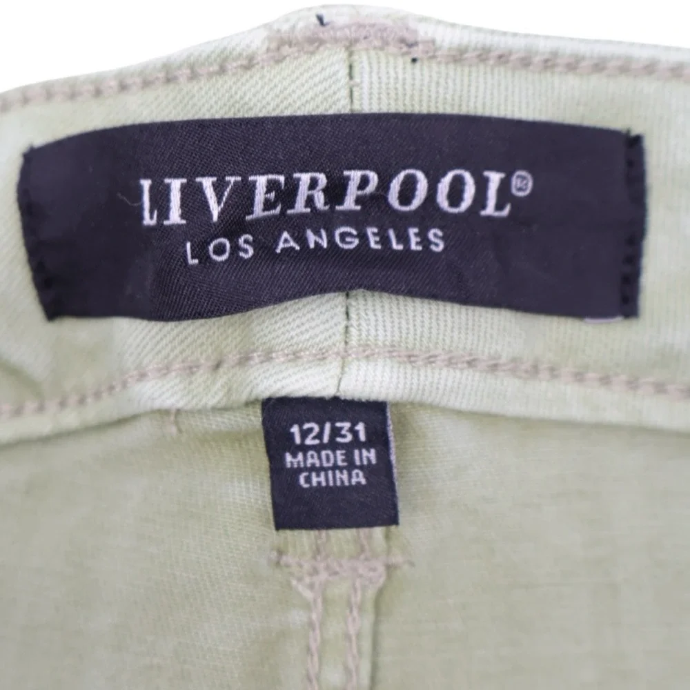 Liverpool Los Angeles Sage Green Skinny Jeans 12/31 NWT Mid Rise Stretch Denim - Picture 5 of 7